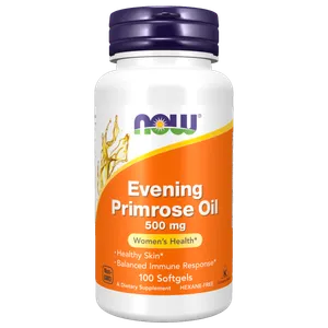 Aceite de Onagra Evening Primrose Now Foods 500mg 100 Cápsulas Blandas